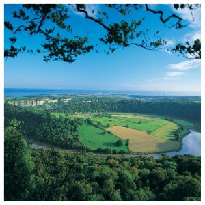 View of the River Wye and Severn Bridge